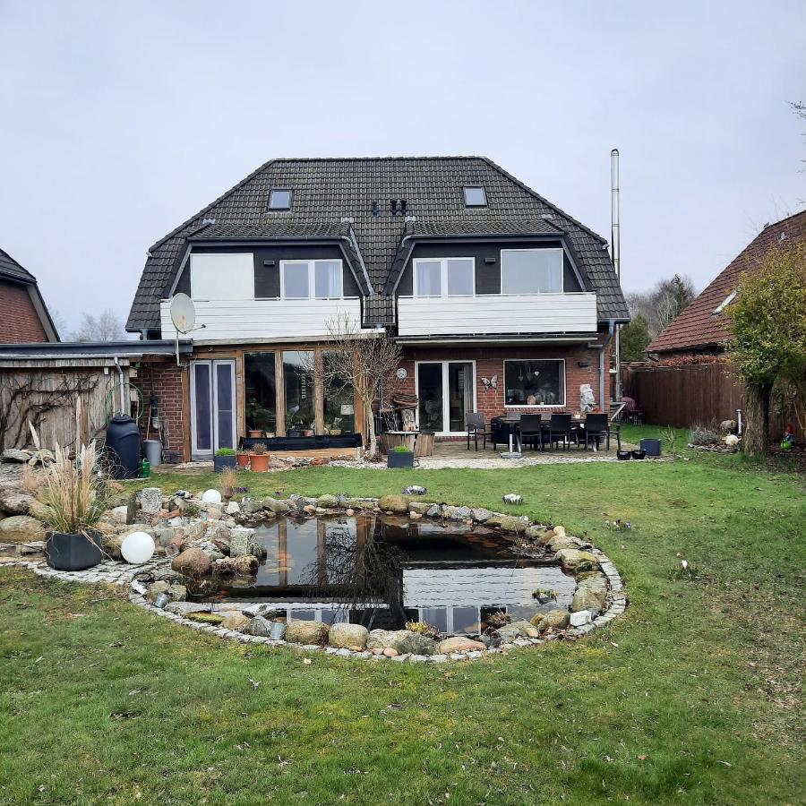 Ferienwohnung Im Heidedorf Haus to Baben Cuxhaven Exterior foto
